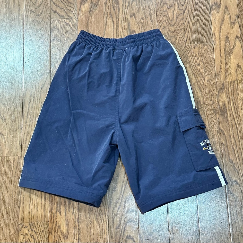 Walt Disney World Boys Navy Blue Fully Lined Drawstring Shorts size Medium